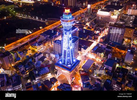 Night view of Osaka city Stock Photo - Alamy