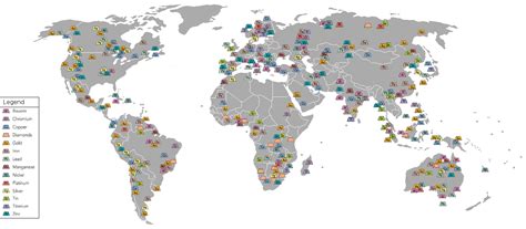 ore deposits worldwide and Important ore minerals Argentite- silver; Barite; Bauxite - aluminium ...