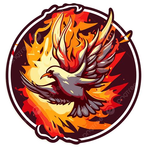 Dove Flying In The Flames Clipart Vector, Holy Spirit Pentecost, Holy ...