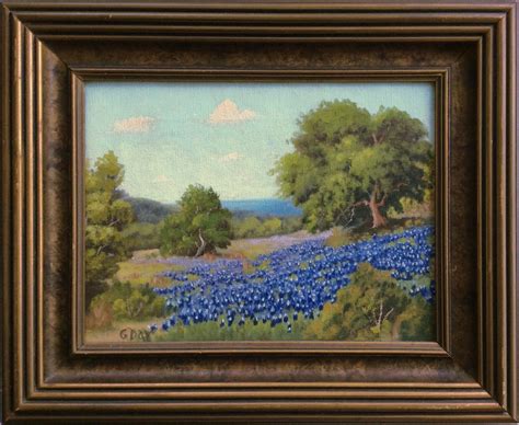 Robert Wood (G. Day) - "Bluebonnet" - #1585 | Texas Art | Vintage Texas Paintings