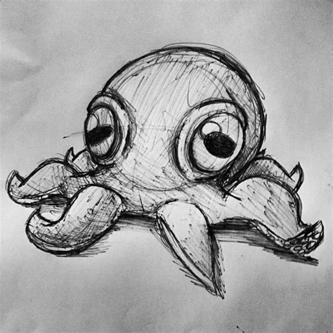 Reddit - aww - I drew a little octopus while I was bored. | Art inspiration drawing, Book art ...