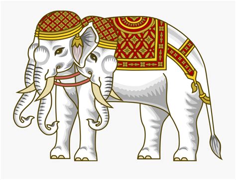 The Airavata , Vehicle Of The Hindu God Indra, Depicted - Airavat Elephant , Free Transparent ...