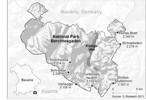 Berchtesgaden National Park Map - Gwerh