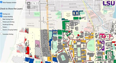 LSU University Campus Map