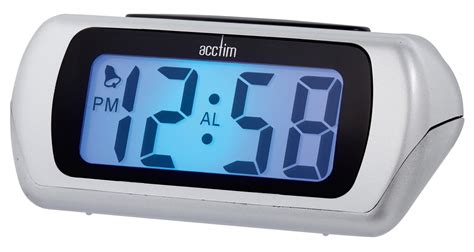 Acctim Auric LCD Alarm Clock - Silver at Barnitts Online Store, UK ...