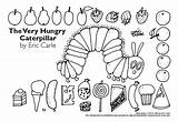The Very Hungry Caterpillar Coloring Page sketch template