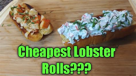 Imitation lobster rolls; Lobster rolls on a Budget. Cheaper Cravings - YouTube