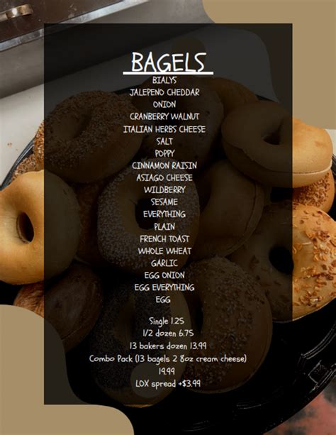 Menu – Bagels & Beyond