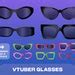 Vtuber Modern Glasses Assets Vtuber Glasses Pack Circle Glasses Wire ...