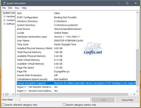 Check if Your PC Supports Device Encryption