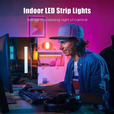 32ft LED Strip Lights Remote Control Bedroom for Indoor Use | eBay