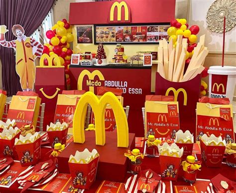 McDonald’s birthday party | Mcdonalds birthday party, Food themes ...