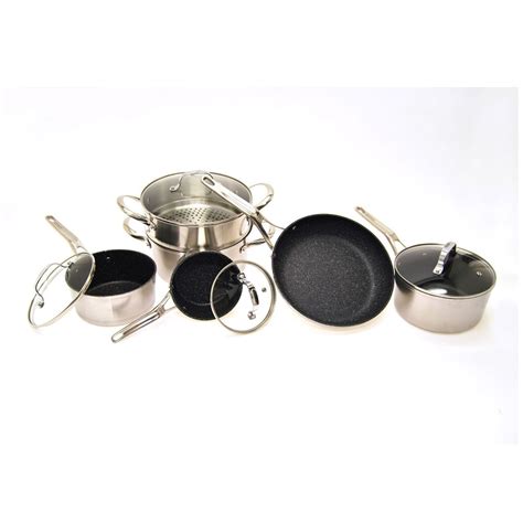 Heritage The Rock - 10-Piece Bi-Clad Cookware Set | Cookware set, 10 ...