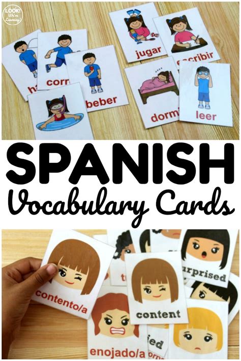 Printable Spanish Flashcards - Look! We're Learning!