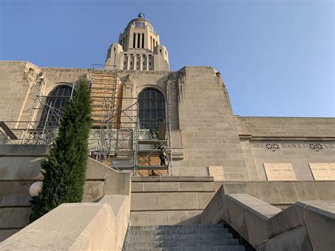 State Capitol Construction Continues Through Court Quadrant | Nebraska ...