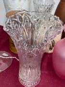 Swirl Glass Vase + Glass, Ceramic & Metal Vases + MCM Black Gold Redware Horse Wall Pocket Vase ...