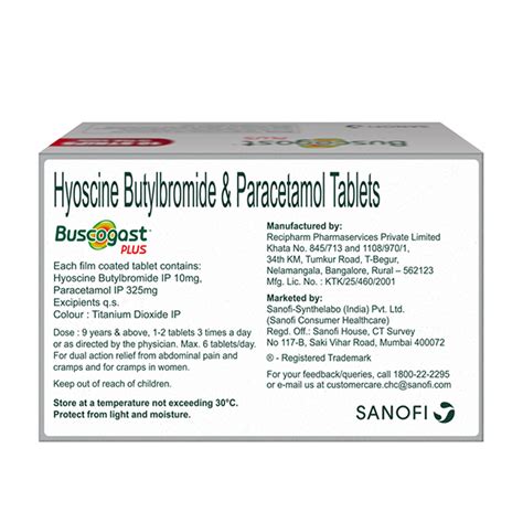 Buy Buscogast Plus Tablets 10's Online at Discounted Price | Netmeds