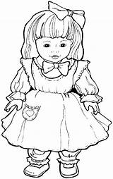 Dolls Coloring Pages sketch template
