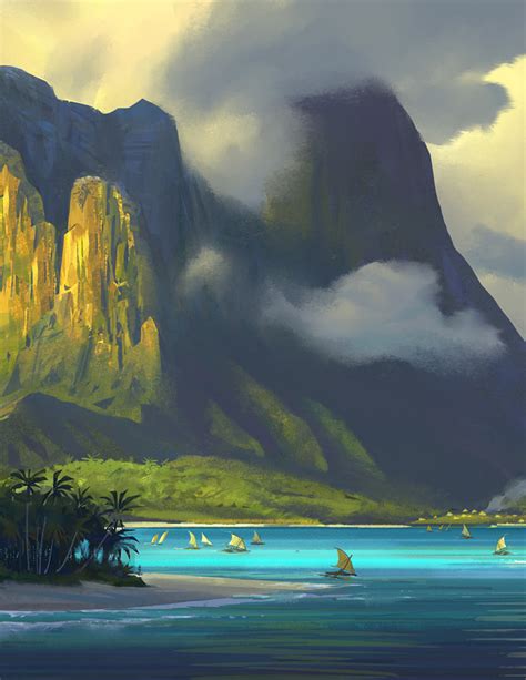 The Art Behind The Magic : Moana concept art by James Finch (x)