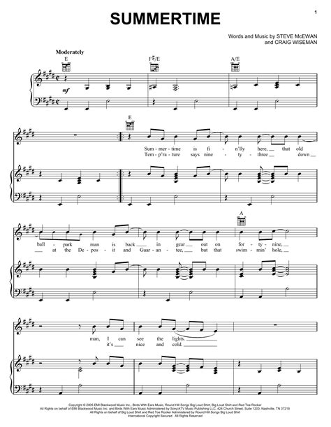 Summertime | Sheet Music Direct