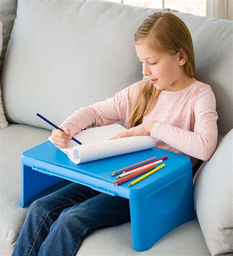 Buy HearthSong Kids’ Portable Folding Lap Desk with Large Storage ...