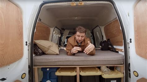Guy Gets Creative With a Ford Transit Connect, Turns It Into a Budget-Friendly Camper Van ...