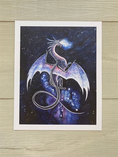 Space Dragon Watercolor Print – Anne Kostecki Design & Illustration