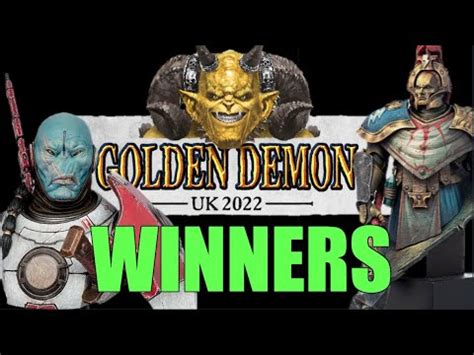 Games Workshop WINNERS... Golden Demon UK 2022 Painting Competition ...