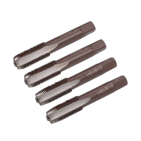 Metric Hand Tap M10 Thread 1 Pitch 3 Straight Flute H2 Alloy Tool Steel 2 Pairs - Walmart.com ...