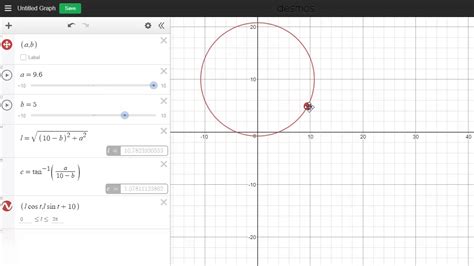 Desmos - Parametric Equations - Pendulum - Part 1/3 - YouTube