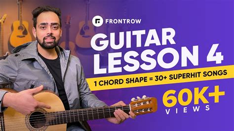 Play 30+ BOLLYWOOD HITS on 1 Chord Shape: Guitar Lesson 4 | Guitar Lessons for Beginners ...