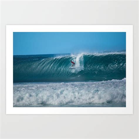 Surfing Art Print by Jason Reiser | Society6