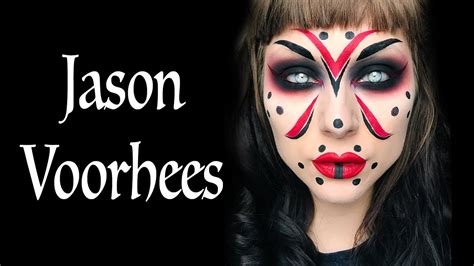 Glam Jason Voorhees Friday the 13th Halloween Makeup Tutorial - YouTube