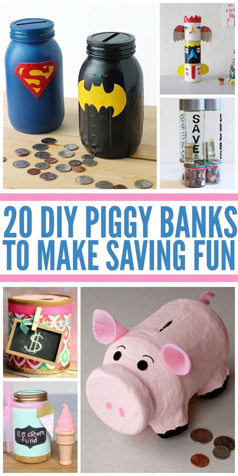 20 Fun Piggy Banks For Kids That You Can Make At Home | Piggy bank diy, Piggy bank, Piggy bank craft