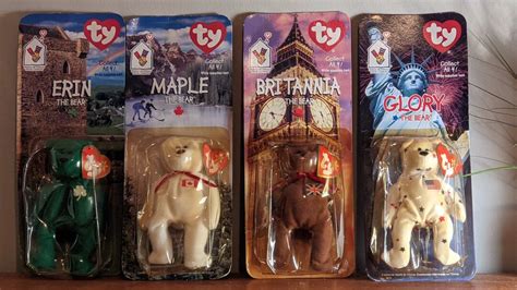 Set of 4 TY Beanie Babies, Errors, Rare, and Retired - Etsy