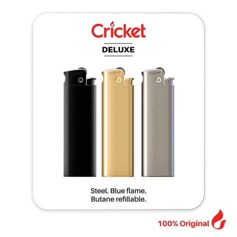 CRICKET Deluxe Steel Lighter SILVER Lighter | Lazada PH