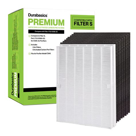 Durabasics Air Filters for Winix C545 Replacement Filter - 2 Air Filte