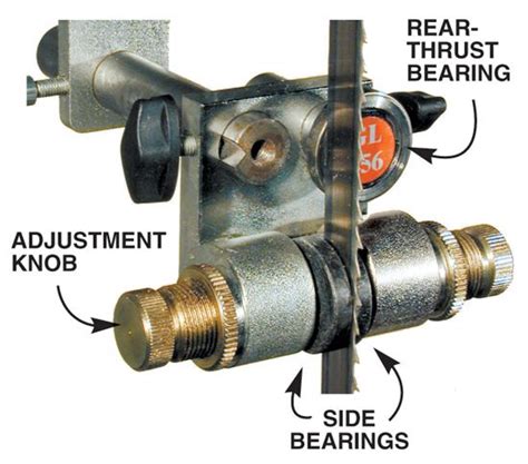 5. Block-style guides are easy to adjust and work well with narrow blades. | Bandsaw, Metal ...