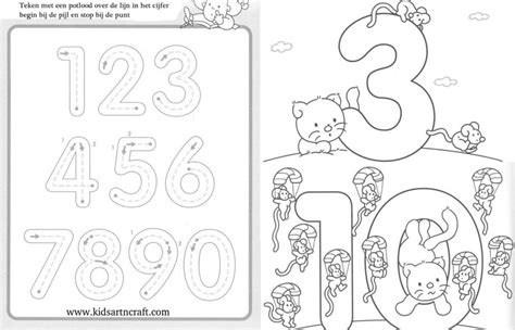 1-10 Writing numbers worksheets for preschool and kindergarten - Kids ...