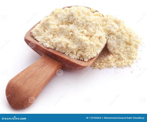 Gram flour stock photo. Image of fresh, isolated, spoon - 110705064