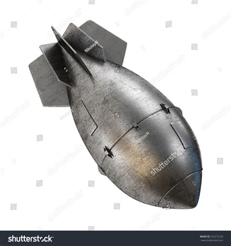 Nuclear Aerial Bomb. Atomic Rocket On A White Background Stock Photo 272213120 : Shutterstock