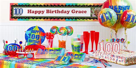 A Year to Celebrate 100th Birthday Party Supplies - Party City