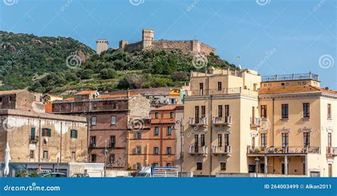 Bosa Castle Under a Blue Sky Stock Image - Image of calm, clear: 264003499