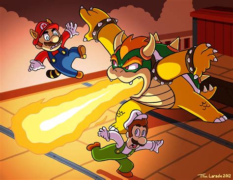 Mario and Luigi VS Bowser by ~captainsponge | Super Mario | Pinterest | Bowser, Luigi and Mario bros