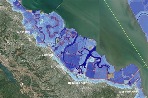 Map in new study shows impact of 4-foot sea-level rise on San Francisco ...