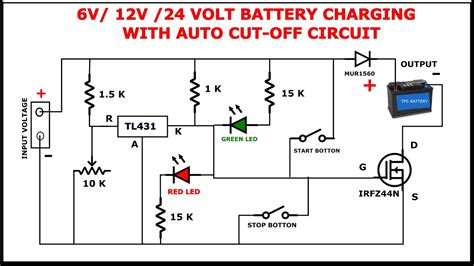 6 Volt Automatic Battery Charger Circuit Diagram Battery Cha