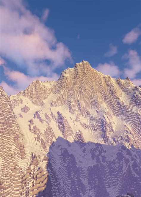 'Minecraft Mountains' Poster, picture, metal print, paint by sumsar02 ...