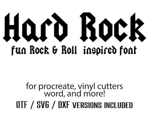 Hard Rock Font Rock and Roll Font Electric Font Svg Font - Etsy Australia