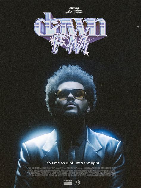 The Weeknd - Dawn FM Poster on Behance