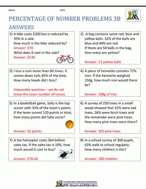 Math Percentages Worksheets Printable | Printable Worksheets